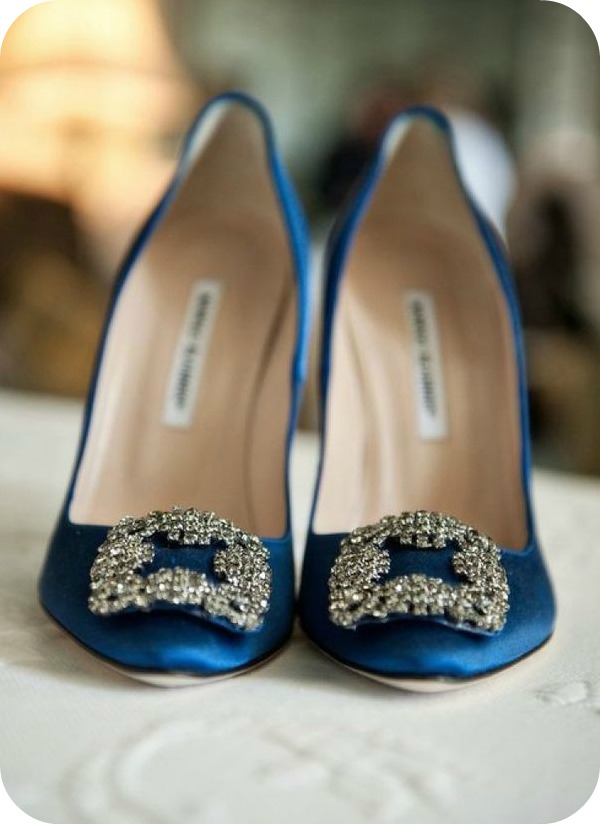 Carrie Bradshaw sapatos de casamento Manolo Blahnik